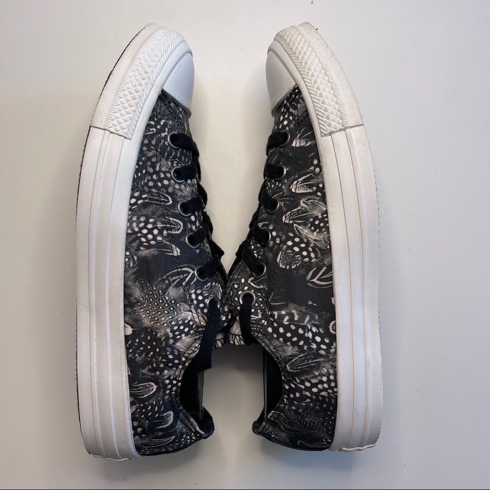 Converse Chuck Taylor All Star Low Ox-Black White Feather W Size 10 - Picture 9 of 9